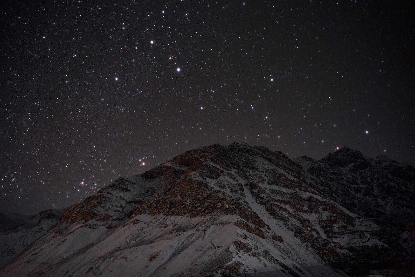 Night Sky Mountain